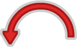 Directional Arrow Half Circle